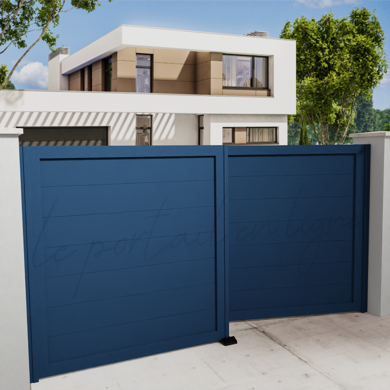 portail-battant-city-20-bleu-700