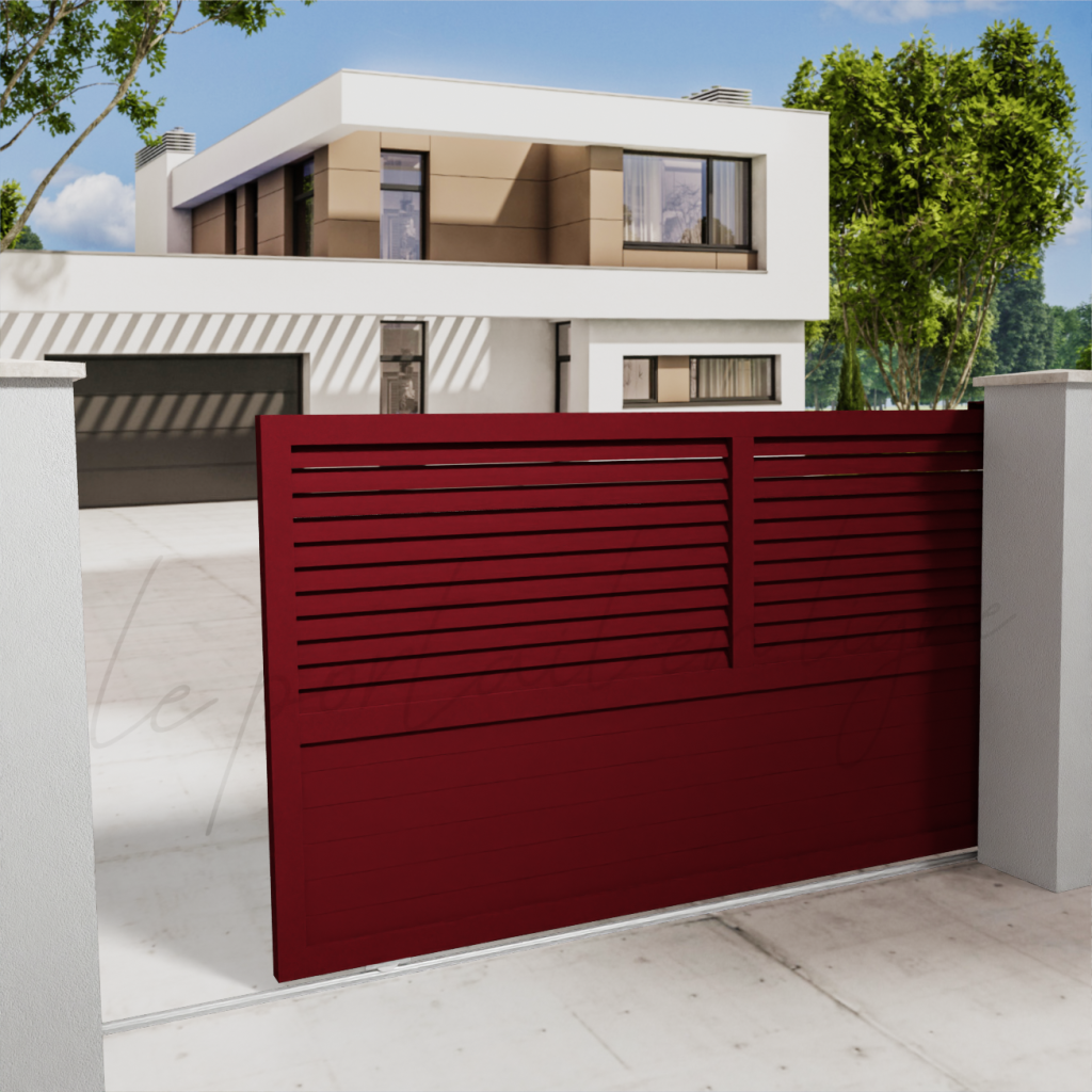 portail-coulissant-venitian-Rouge-3004-le-portail-en-ligne