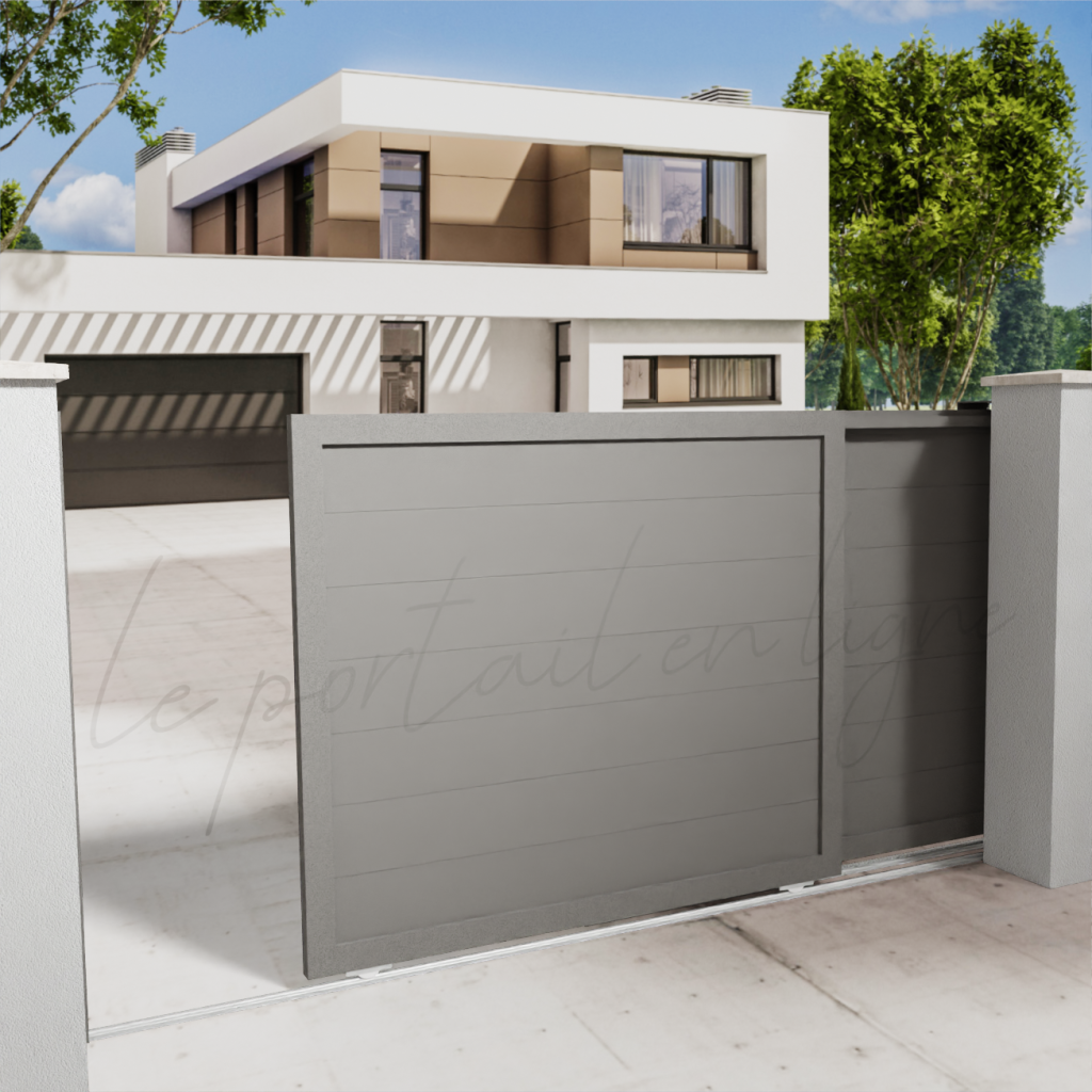 Portail-telescopique-city-12-Gris-9007-le-portail-en-ligne