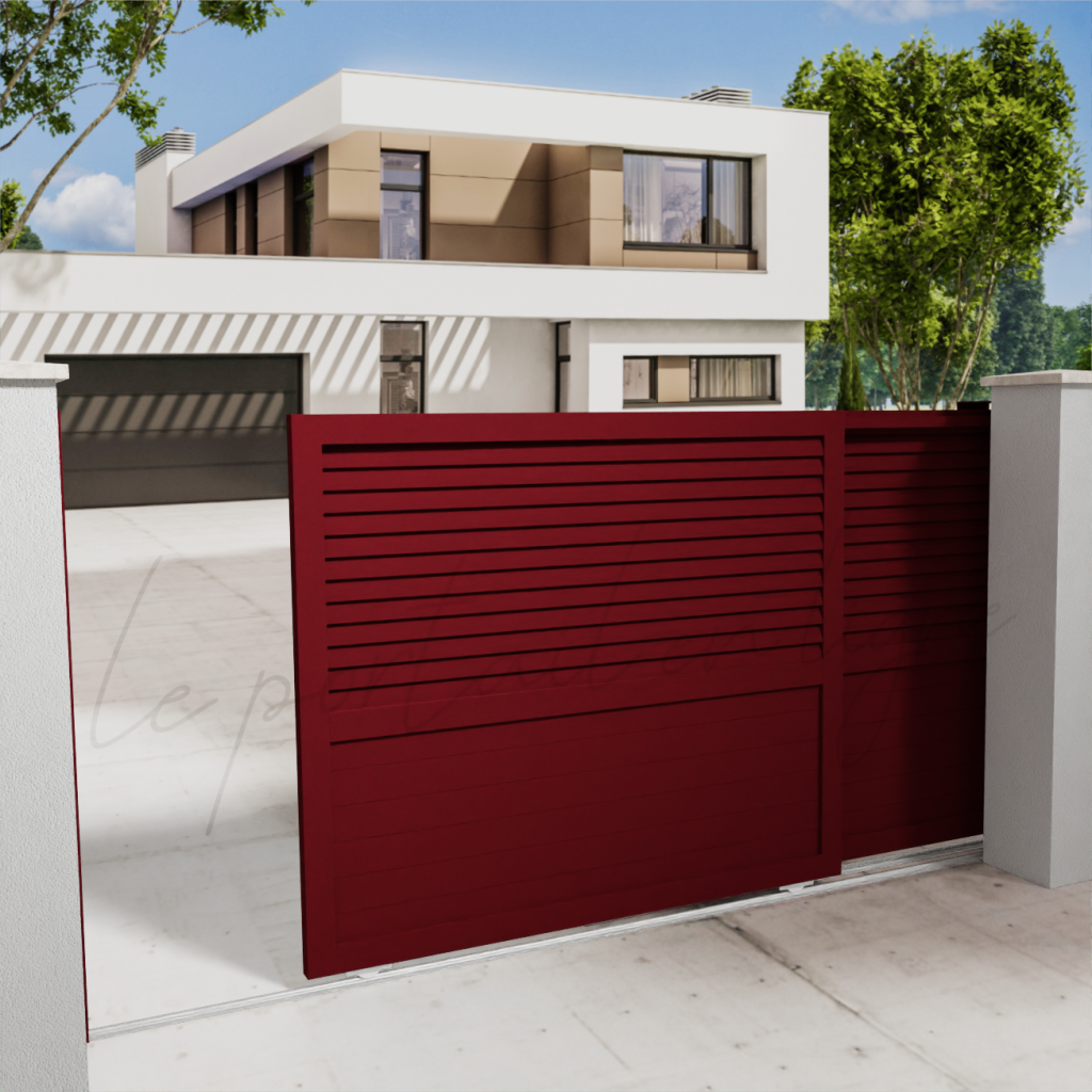 portail-telescopique-venitian-rouge-3004-le-portail-en-ligne