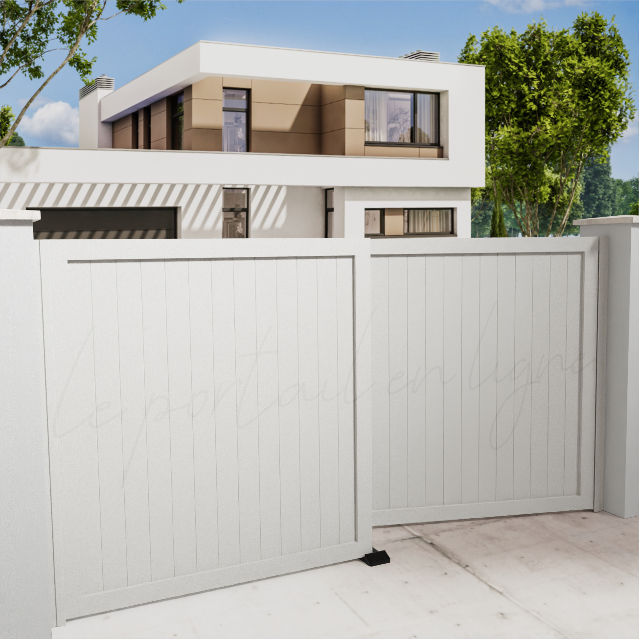 portail-battant-city-10-vertical-blanc-9010