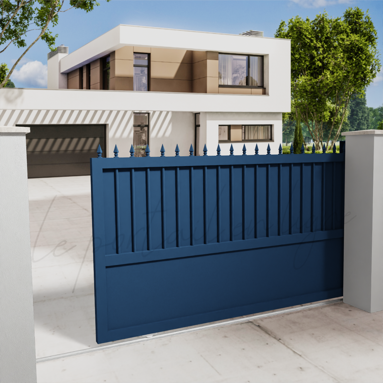 portail-coulissant-prestige-bleu-700