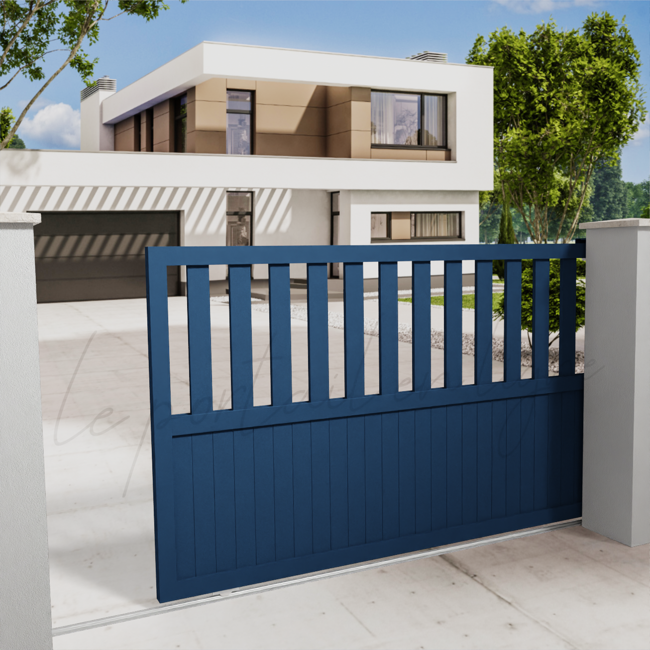 portail-coulissant-classic-10-bleu-700
