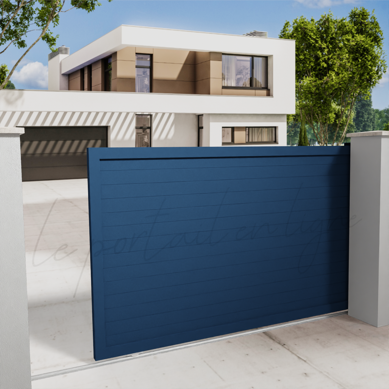 portail-coulissant-city-10-bleu-700