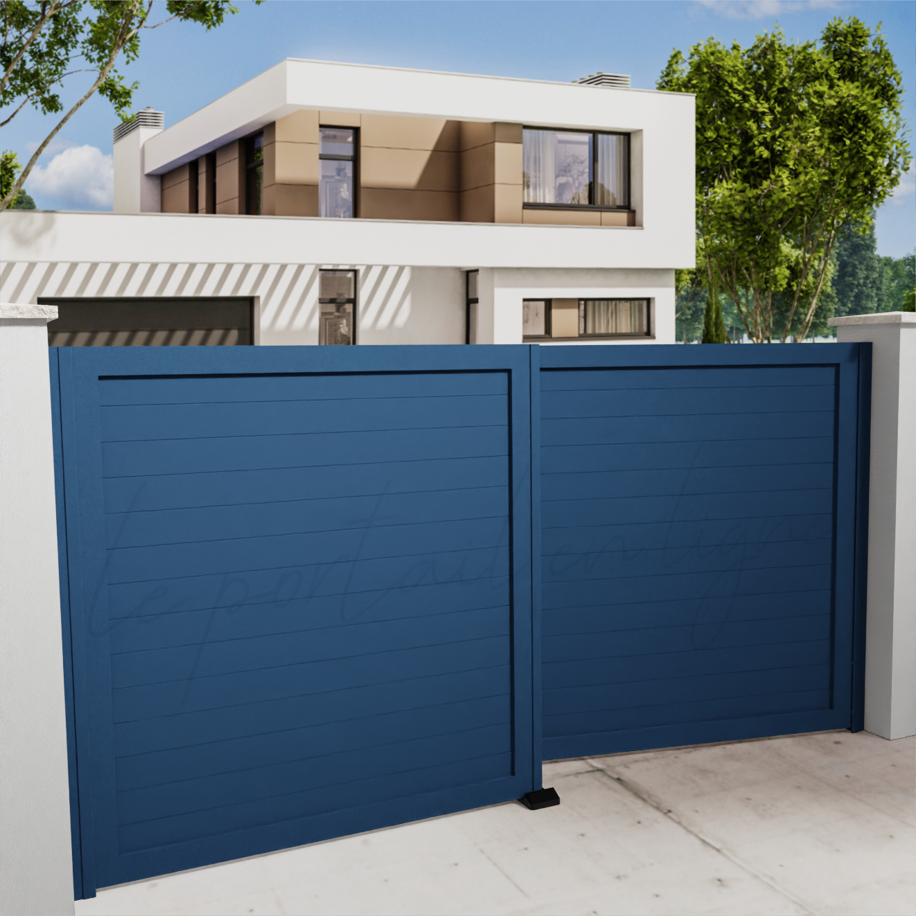portail-battant-city-10-bleu-700
