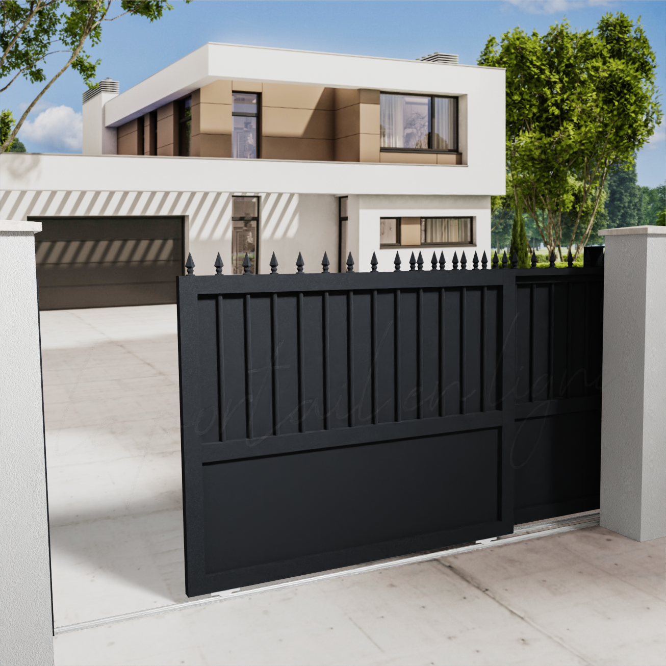 portail-telescopique-prestige-gris-100
