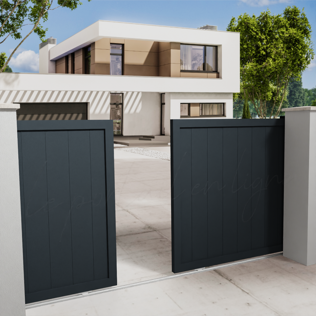 portail-double-coulissant-CITY-20-vertical-gris-7016