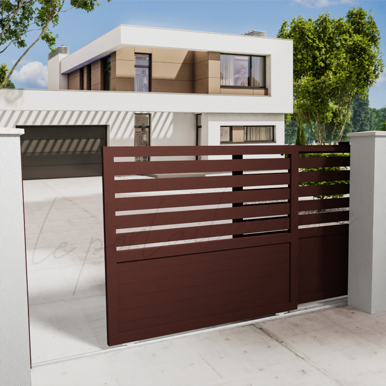 portail-telescopique-city-10-marron-179