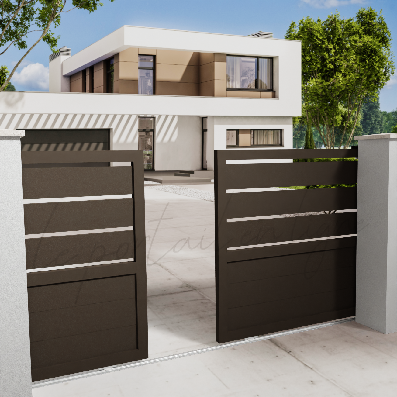portail-double-coulissant-CITY-20-gap-marron-650