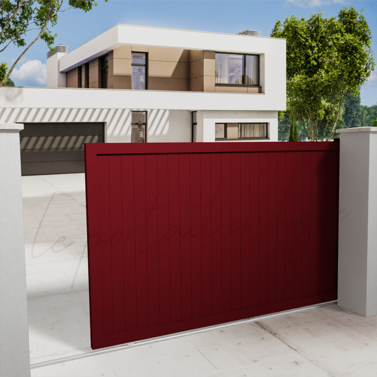 portail-coulissant-city-10-vertical-rouge-3004