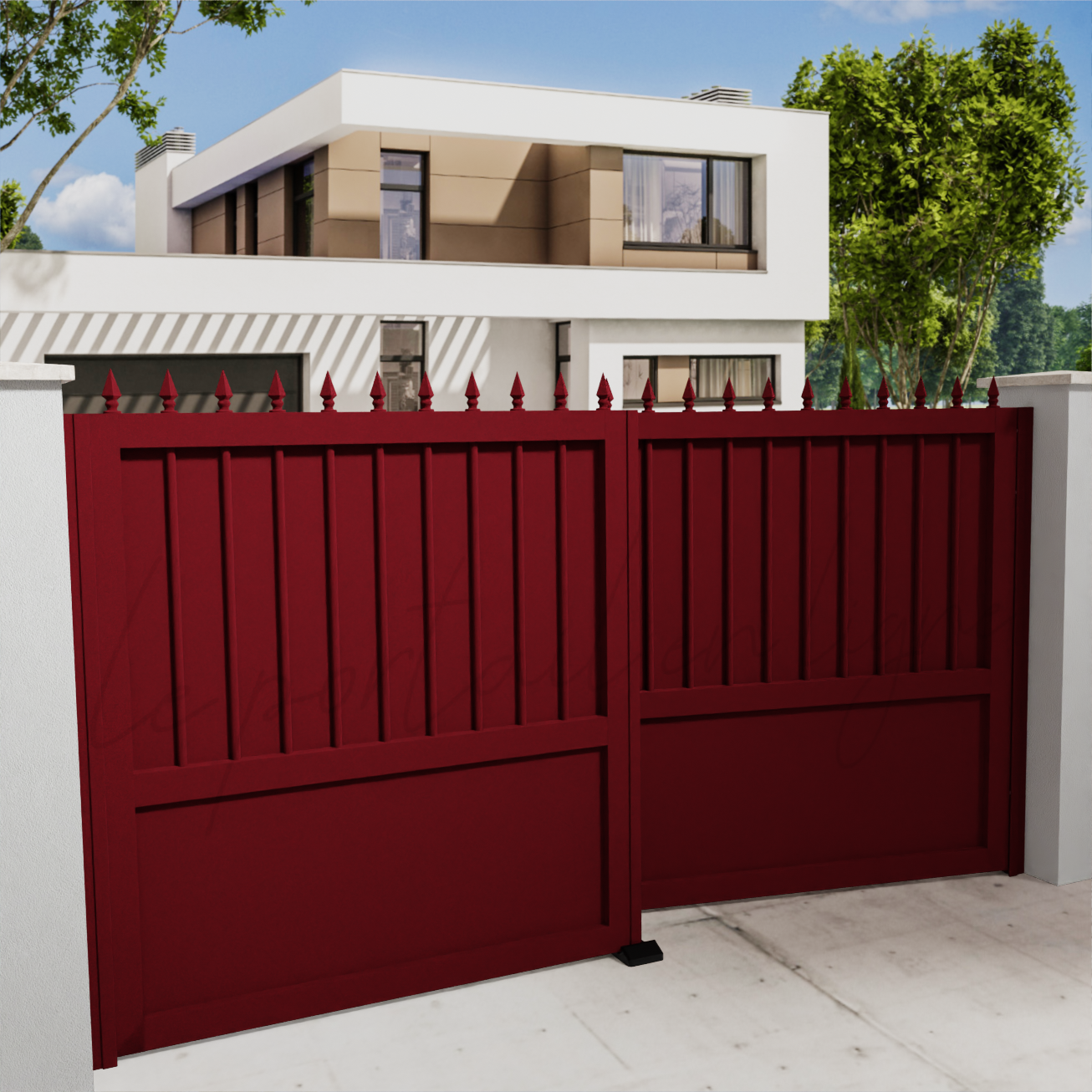 portail-battant-prestige-rouge-3004