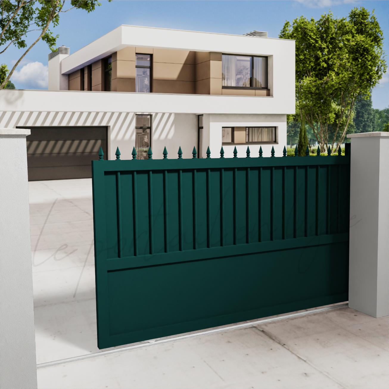portail-coulissant-prestige-vert-2500