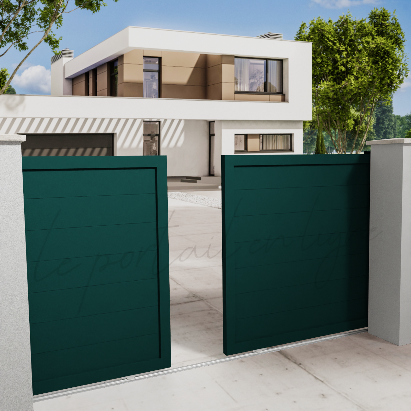 portail-double-coulissant-CITY-20-vert-2500