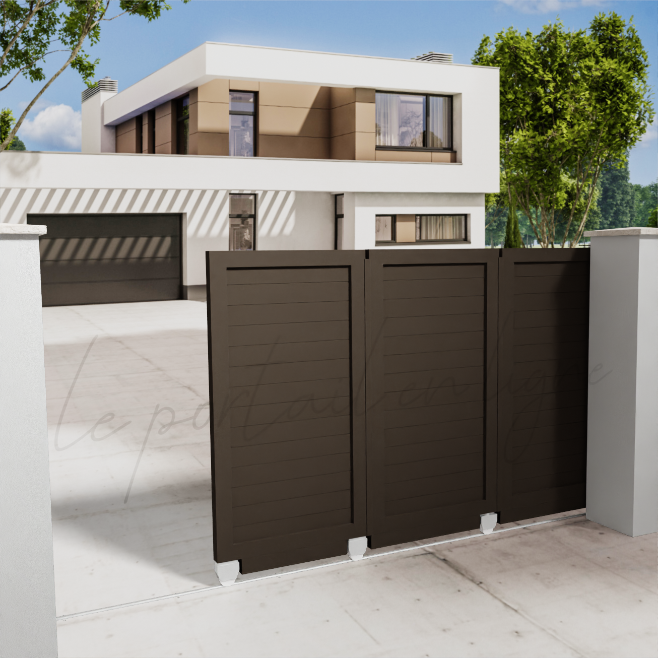 portail-sectionnel-lateral-city-10-marron-650